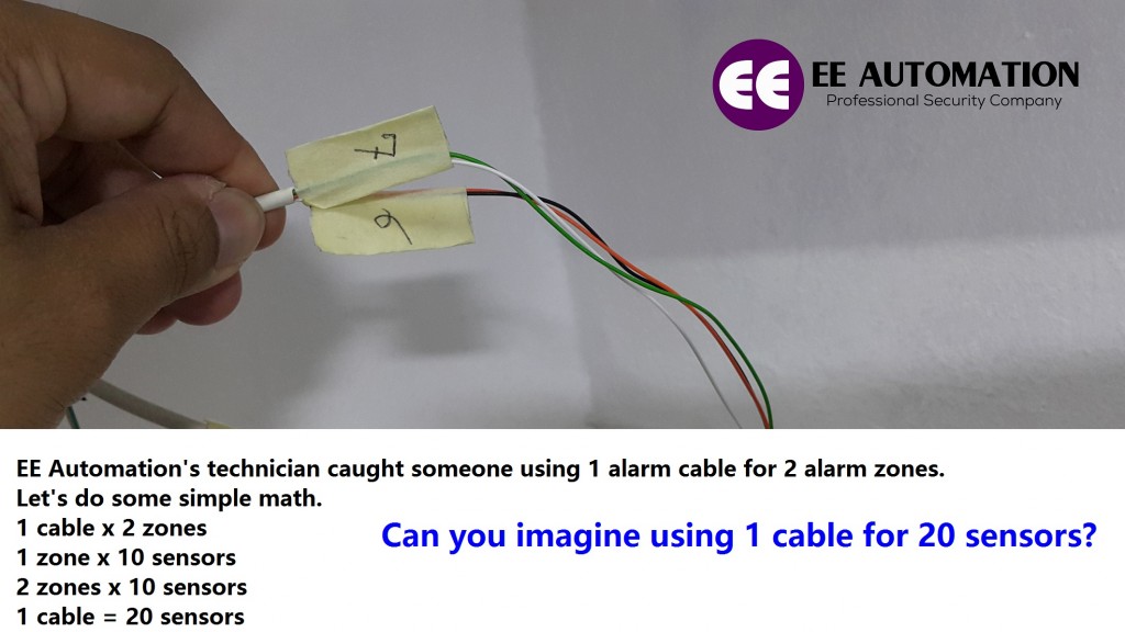 Alarm wiring repair service